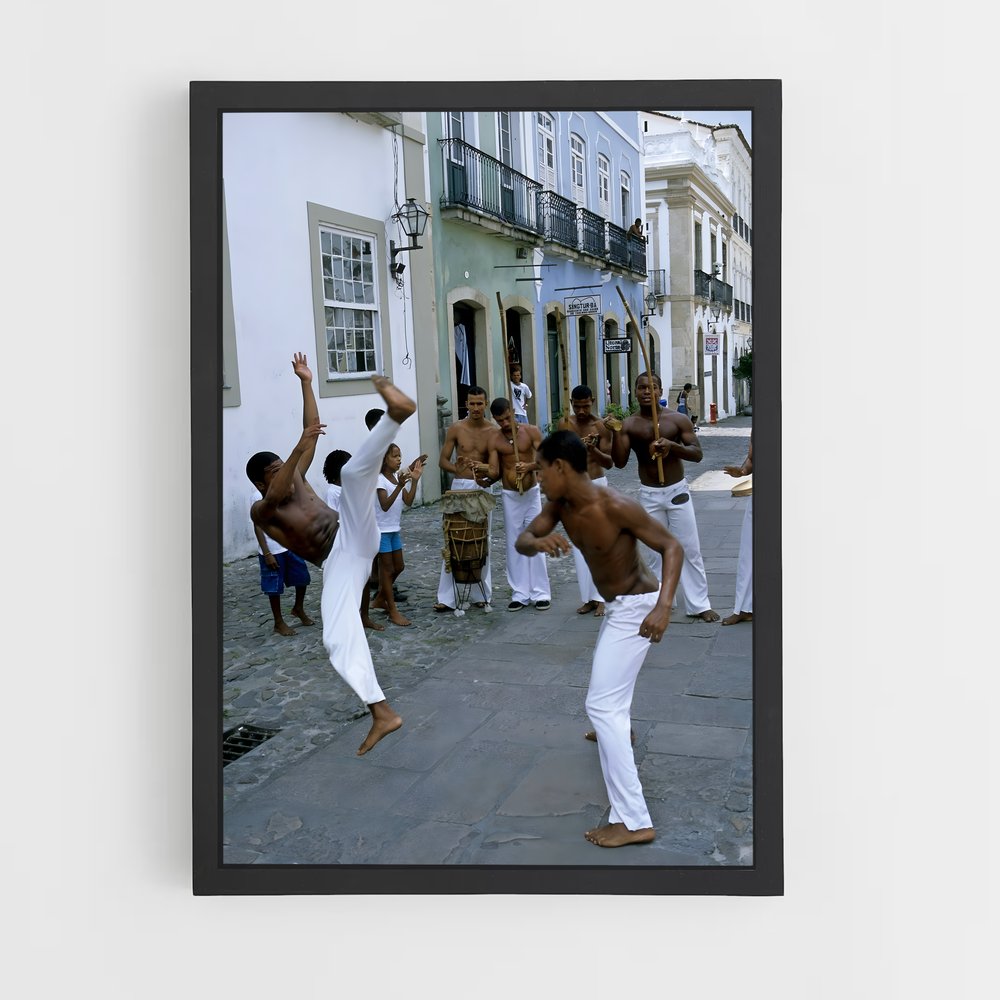 Poster Rythmes de Rua – affiche Capoeira (vue 2)